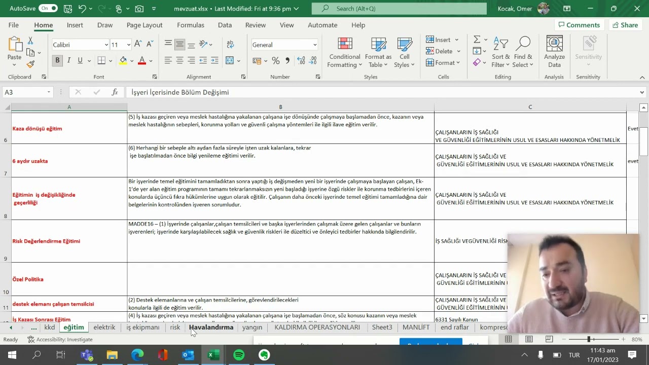 İSG Yıllık Eğitim Planını hazırlarken nelere dikkat etmeliyiz. #isg #hse  #işgüvenliği #isgloji
