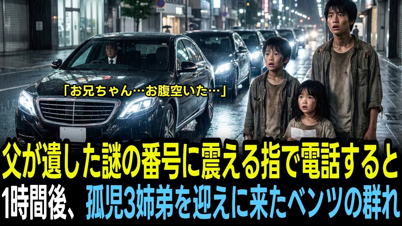 「困った時にかけなさい」亡き父の言葉を信じて電話した孤児3姉弟、1時間後に起きた一生忘れない奇跡【人生ドラマ】
