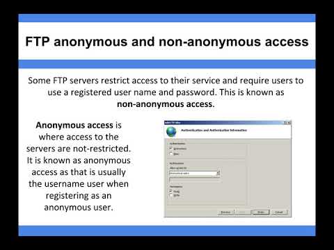 Networking - FTP (anonymous and non anonymous access)