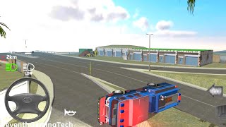 Fire Rescue Truck Flip Over 🚒Fire Truck Fire Engine Simulator Mobile Gameplay (Android, iOS) FHD screenshot 2