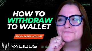 🟢HOW TO WITHDRAW TO YOUR WALLET Addy 🟢 STEP BY STEP VALIDUS WITHDRAWAL