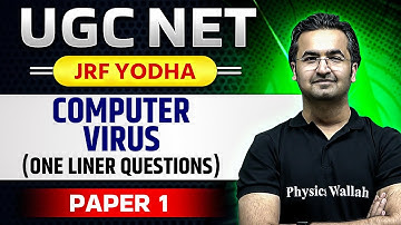 UGC NET 2024 : UGC NET Paper 1 - ICT Computer Virus One Liners Questions