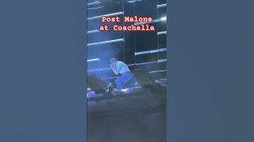 Thumbnail of Post Malone at Coachella singing “Congratulations”