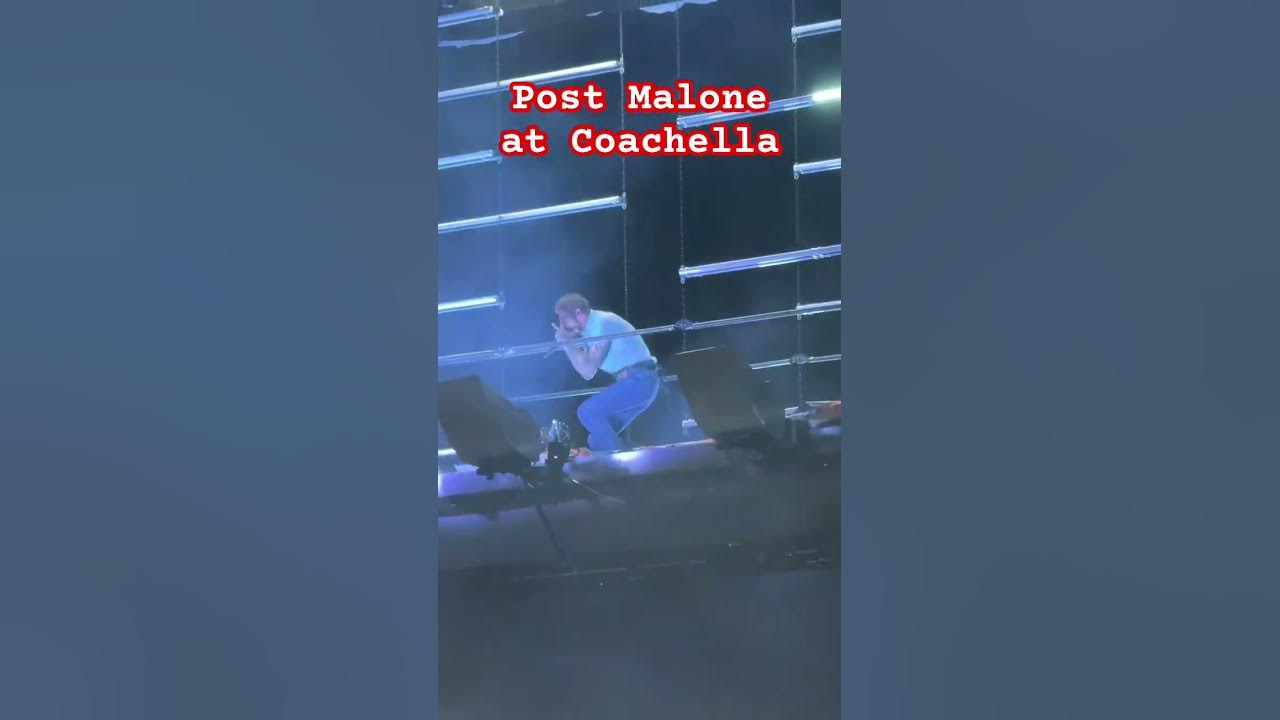 Post Malone at Coachella singing “Congratulations”
