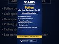 Python Interview Questions Day 19 | Advanced Python Topics | SS LABS | #Shorts