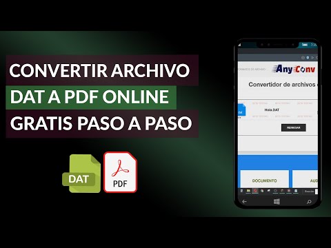 Cómo Convertir un Archivo DAT a PDF Online paso a paso