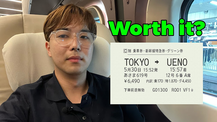 J'ai voyagé dans le train à grande vitesse le plus luxueux du Japon pendant 5 minutes