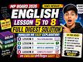 MP Board Class 10 English Lesson 5 to 8 Full Digest Solution |