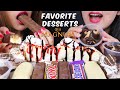 ASMR OUR FAVORITE DESSERTS (Candy Ice Cream Bars, Cheesecakes, Profiteroles) 리얼사운드 먹방 | Kim&Liz ASMR