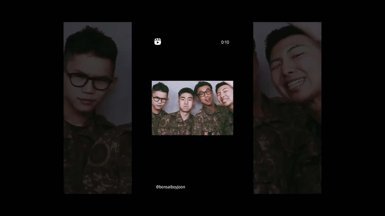 Namjoon & his military friends 💜 they're so handsome 😩