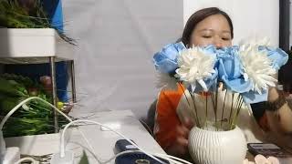 chia sẻ cách cắm bình hoa nhiều màu kết hợp cúc xù và hoa hồng by CV Best SC 55 views 1 month ago 8 minutes, 31 seconds