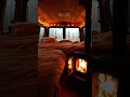 Cosy Campervan with Rain &amp; Fire 🚐🌧️🔥 #shorts  #campervan #campfire #camping #cozy #relax #rain