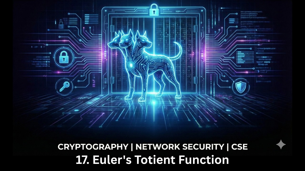 17. Euler's Totient Function | Prime Numbers | Cryptography |  Computer Science Engineering