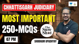 Chhattisgarh Judiciary | 250+ Most Important MCQ | Shubham Upadhyay