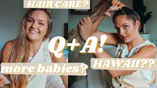 ✨Q&A GET TO KNOW ME | hawaii, hair care routine, how my husband feels about minimalism homeschooling