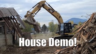 Tree Removal On The 100 Year Old Farm House