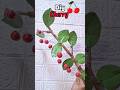 Diy Realistic Cherry Craft 🍒 #shorts #viral #viralshort #reuse #diy #homemade #crafting #trending