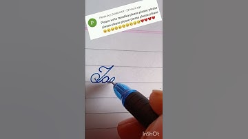 How to write Tanishka name in cursive writing #cursive#writing#beautifulname#improve#writing#short