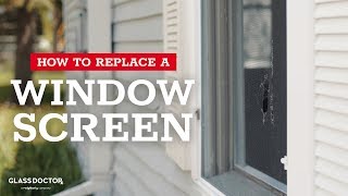 Famous How to Replace a Window Screen Wealth