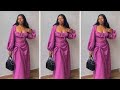 How to cut and sew a half circle ruched skirt without pattern/ Beginner friendly/ Well detailed