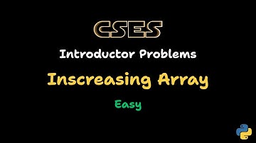 Increasing Array – CSES Problem Sheet Solution | Introductory Problems