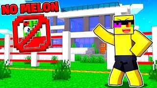 I Built a MELON PROOF HOUSE In Minecraft!