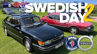 Saabs, Volvos, and Polestars at Swedish Day 2024.