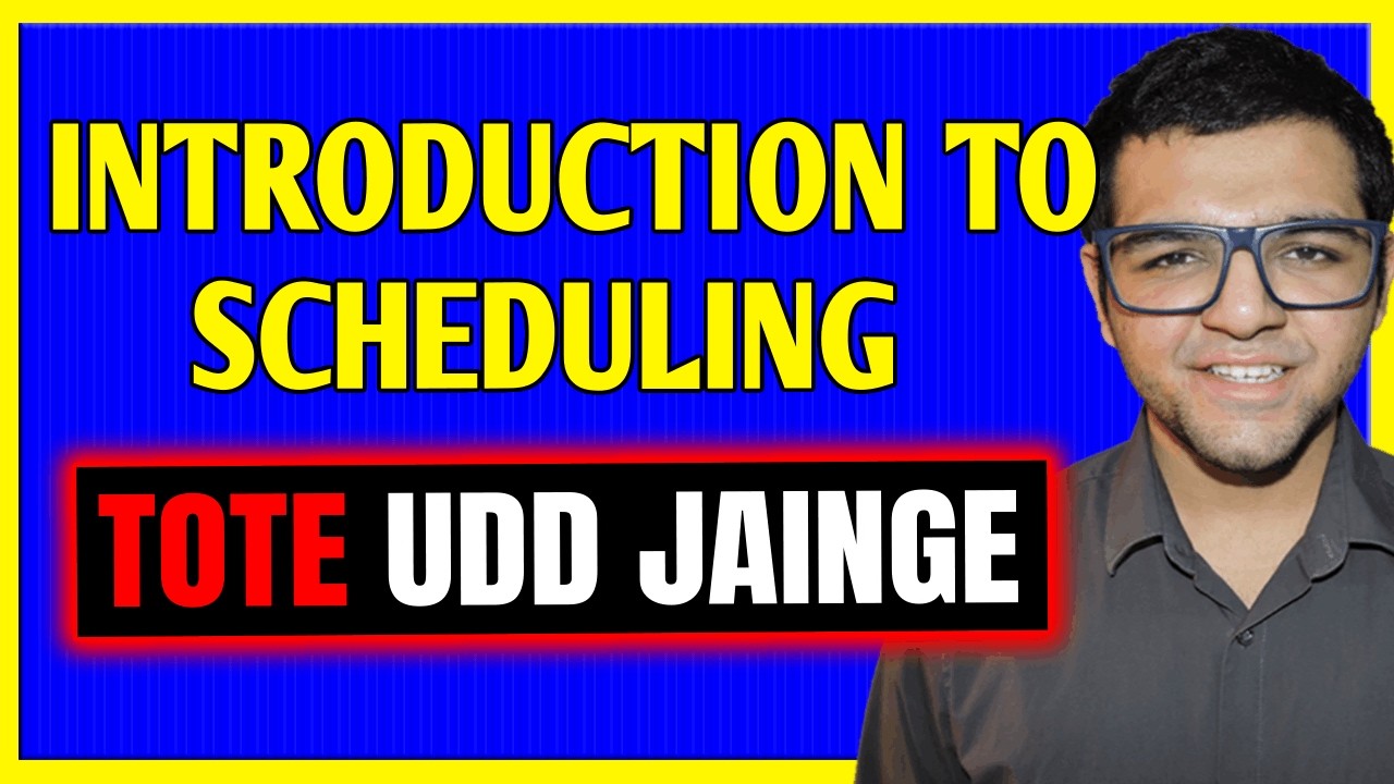 Introduction to Scheduling - YouTube