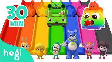 Learn Colors with Wonderville Friends + Slides | Pinkfong & Hogi | Colors for Kids | Learn with Hogi