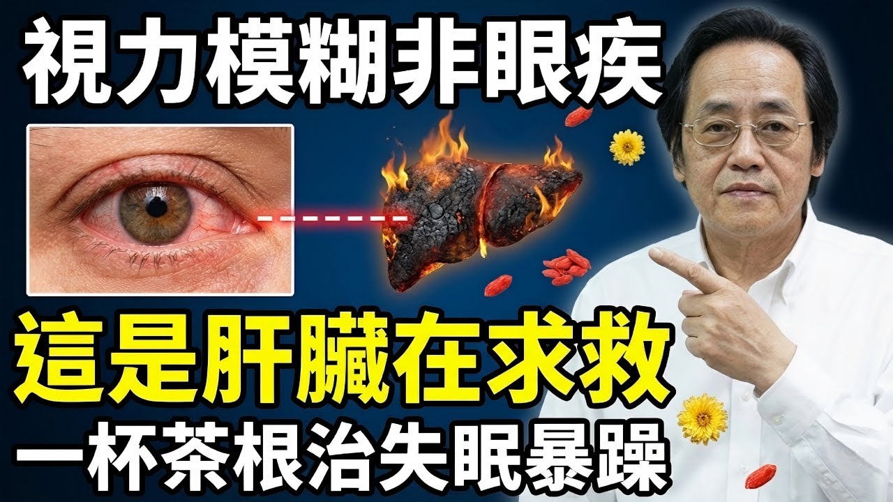 【眼藥水救不了你的命】視力模糊是肝臟「物理性枯竭」的信號，揭秘黃帝內經「養樹護根」邏輯，一杯茶斬斷失眠與暴躁根源！#中醫 #倪海廈 #NiHaiXia #養生 #黃帝內經 #經方派 #中醫養生 #健康