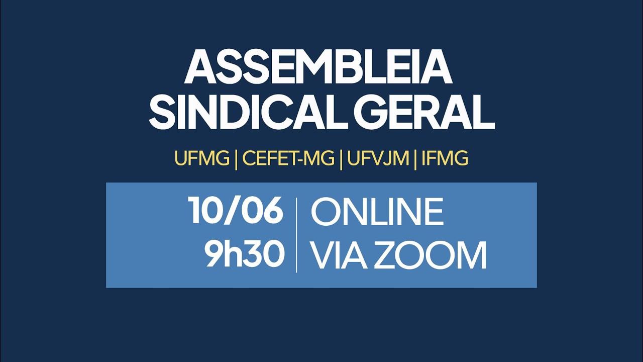 Assembleia Sindical Geral - 10/06/2026