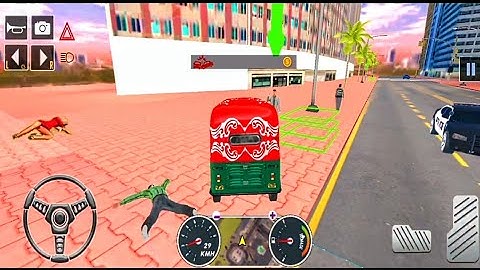 auto rickshaw driving simulator 3d - city auto rickshaw game tuk tuk - android gameplay