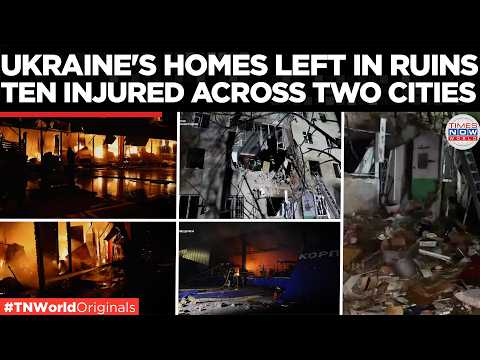 Ukraine Strike Aftermath: Kharkiv to Vinnytsia, Russian Attacks Leave Fires and Damaged Homes