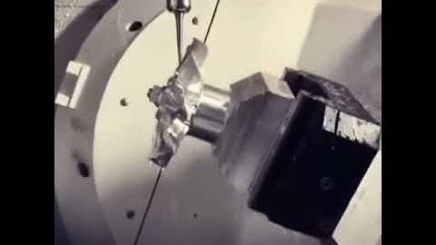 5 Axis machining a fan blade