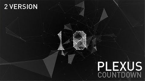 Plexus Countdown /// Motion Graphics