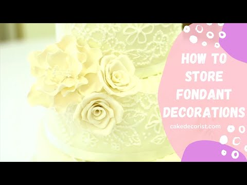 How To Store Fondant Decorations