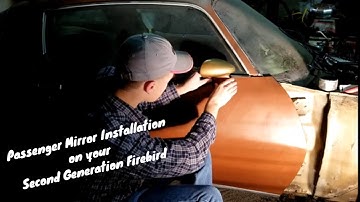 1979 Pontiac Firebird Trans Am - Installing Passenger Side Mirror - Russ