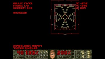 Doom 64 for Doom 2 (Crispy Doom) - MAP07 Dead Simpler - All Secrets