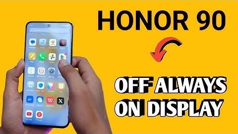 Honor 90 how to disable always on display, Always on display Honor 90