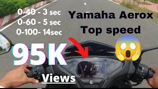 Yamaha AEROX 155 speed test | Top Speed | Exhaust note | India | #motovlog 1