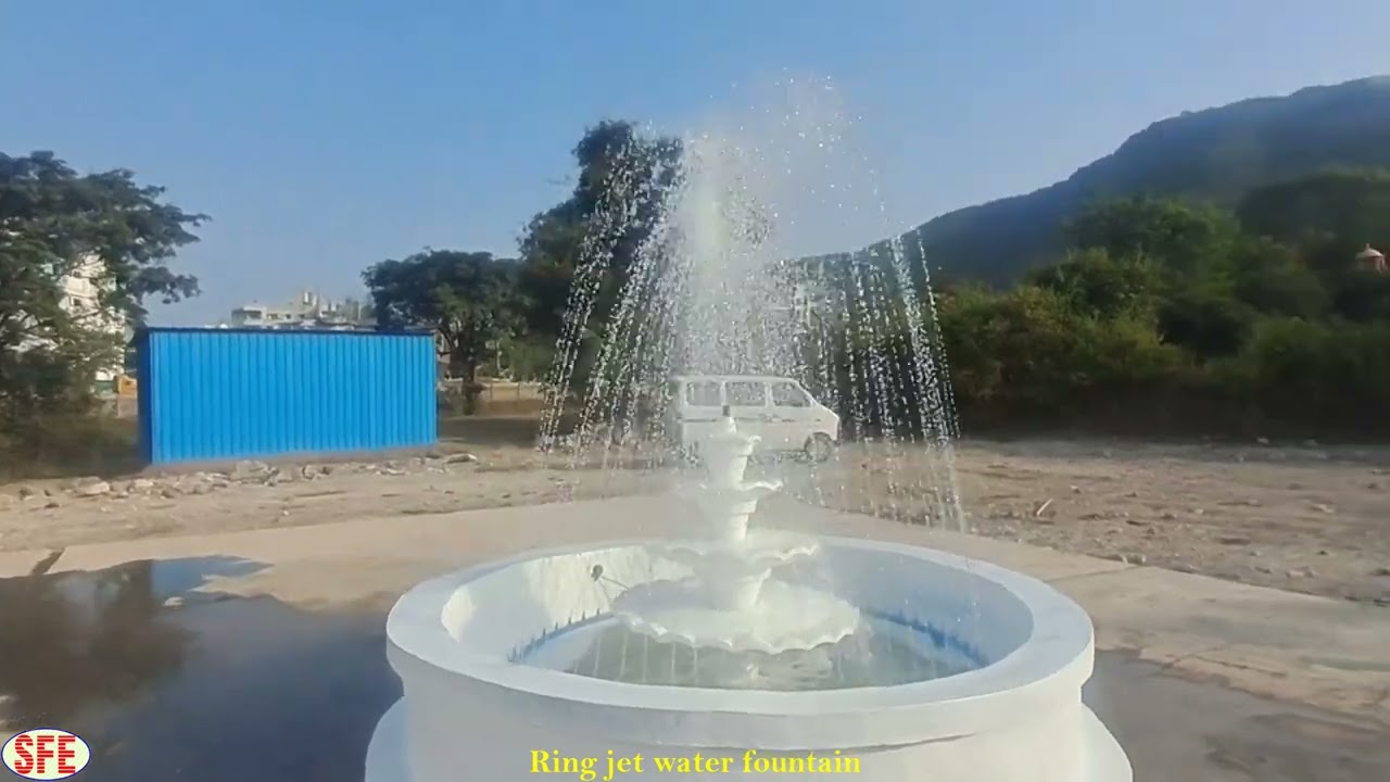 “Ring Jet Water Fountain | Stainless Steel Circular Jet Nozzle Testing by Shiv Fountains”
