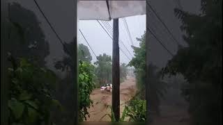 Lluvias inundan calles en la isla de Roatán. Honduras decreto alerta verde en 7 regiones del Caribe