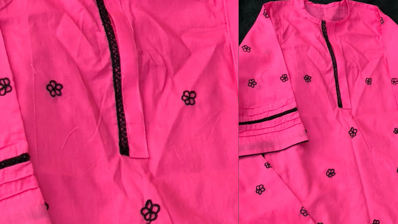 Eid Collection 2026 🌙 | Hand Embroidered Pink Kurti Design #EidCollection2026  #sindhidressdesign 