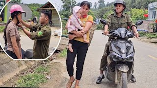 The single mother was upset with the police officer when she this scene