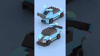 LEGO Microscale Jaguar I-Pace 🧱⚡ Tiny Electric Beast on the Track! 🏁🔥 #lego #legoshorts #legomoc