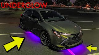 HOW TO INSTALL UNDERGLOW ON ANY CAR I TOYOTA COROLLA HATCHBACK 2019 2020 2021 2022