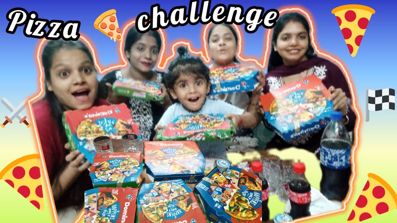 Our pizza 🍕 challenge 😋 |kanchan sinandi| #youtube #youtuber #challenge 