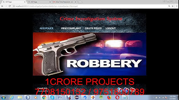 Crime Investigation Management System Using Java (UPDATED)-1Crore Projects