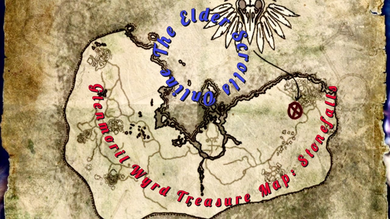 ESO Glenmoril Wyrd Treasure Map Stonefalls The Elder Scrolls Online YouTube