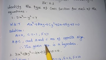 12th MATHS TWO DIMENSIONAL ANALYTICAL GEOMETRY-II EXERCISE 5.3 1 to 6 SUMS
